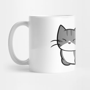 Grey n White Striped Cat Mug